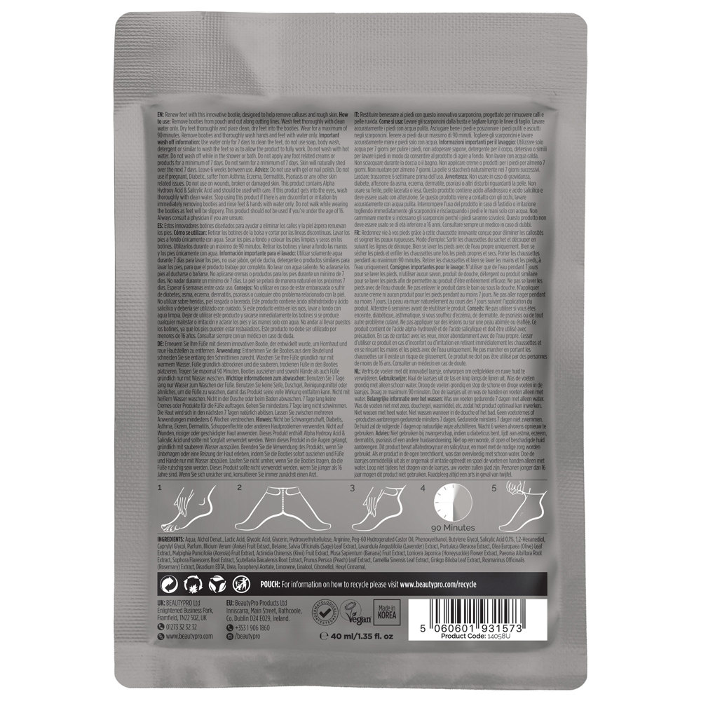 BEAUTYPRO Foot & Callus Peel x1 Pair of Booties